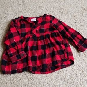 Red and black plaid shirt
